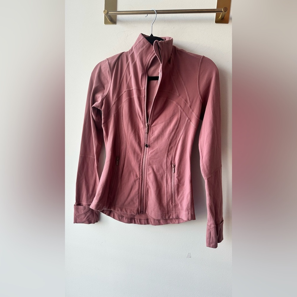Euc Lululemon Pink Full-Zip Define jacket, Luon, Size 6 | P2P 16”